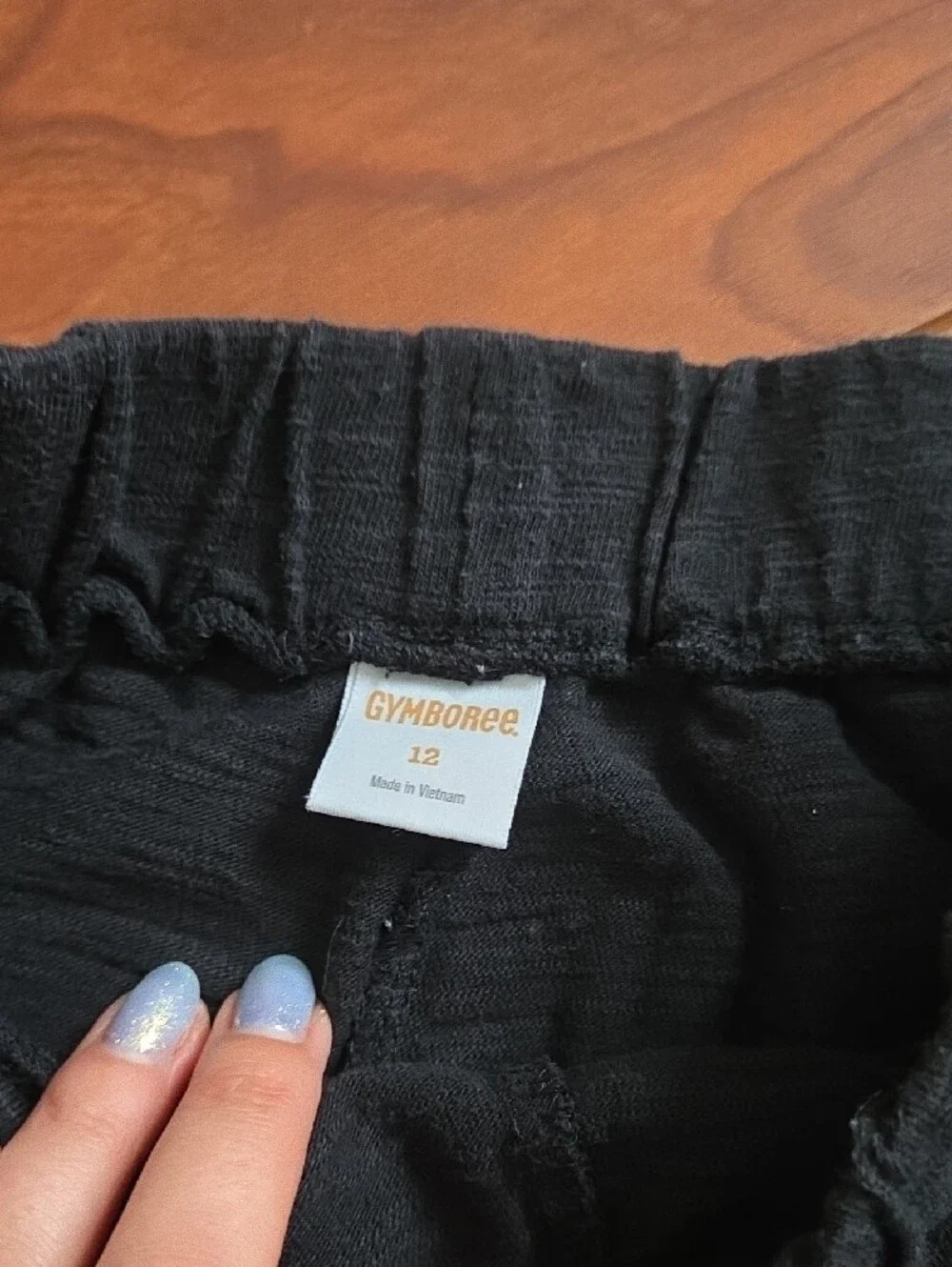 GAP And Gymboree Kids Light Gray & Black Drawstring Joggers